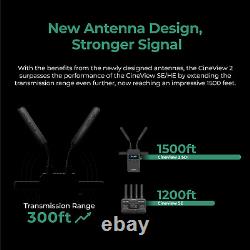 US Accsoon Cineview 2 SDI 1500ft Wireless Video Transmitter Receiver 2.4GHz+5GHz