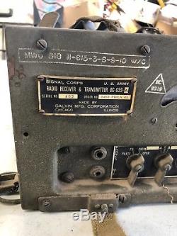 US Army Radio Receiver And Transmitter BC-659 UNTESTED (Lot #2)