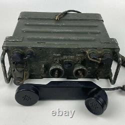 US Army Radio Receiver Transmitter RT-841/PRC-77 withHandset Vintage Untested
