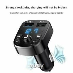 US Bluetooth 5.0 Car Wireless FM Transmitter 2USB PD Charger AUX Hands-Free lot