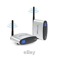 US RCA AV Sender Receiver Video Wireless Transmitter Cordless IR Remote Signal