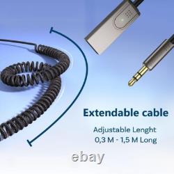 USA Aux to Bluetooth 5.1 Adapter 3.5mm Bluetooth Receiver Microphone for Car Lot