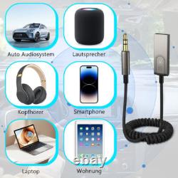 USA Aux to Bluetooth 5.1 Adapter 3.5mm Bluetooth Receiver Microphone for Car Lot