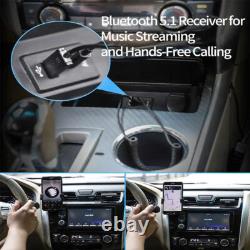 USA Aux to Bluetooth 5.1 Adapter 3.5mm Bluetooth Receiver Microphone for Car Lot