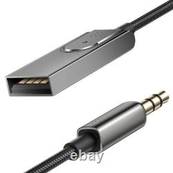USA Aux to Bluetooth 5.1 Adapter 3.5mm Bluetooth Receiver Microphone for Car Lot