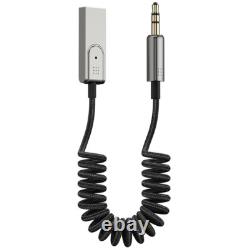 USA Aux to Bluetooth 5.1 Adapter 3.5mm Bluetooth Receiver Microphone for Car Lot
