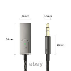 USA Aux to Bluetooth 5.1 Adapter 3.5mm Bluetooth Receiver Microphone for Car Lot