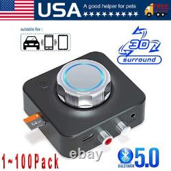 USA Bluetooth Transmitter Receiver Wireless 3.5mm Adapter AUX to 2RCA Audio lot