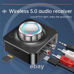 USA Bluetooth Transmitter Receiver Wireless 3.5mm Adapter AUX to 2RCA Audio lot