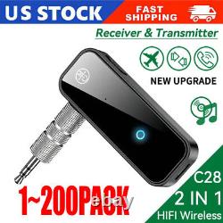 USB Wireless Bluetooth Transmitter Receiver for Car Music Audio Aux Adapter lot