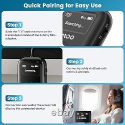 Upgraded Bluetooth 5.4 Transmitter Receiver for Airplane, Wireless Bluetooth