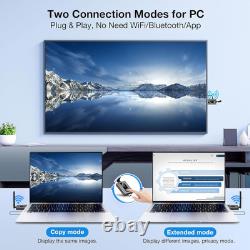Upgraded Wireless HDMI Transmitter and 2 Receivers with LED Screen, up to 6 Rxs