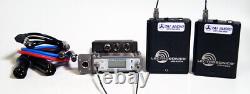 Used Lectrosonics SRA/5P 2-Channel Receiver & (2) UM400a Transmitters Block 25