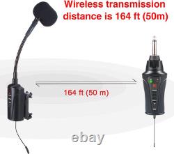 VT-5 Violin Microphone Wireless UHF Gooseneck Pick up Instrument Clip-On Mic Rec