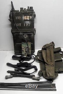 Vietnam Rt 175 Prc 9 Receiver Transmitter Field Phone Radio Backpack, Rca