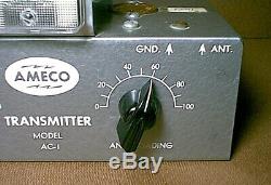 Vintage AMECO AC-1 Novice QRP HAM RADIO CW TRANSMITTER untested read