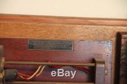 Vintage Antique Spark Transmitter and Receiver On A Board. Antique Amateur Radio