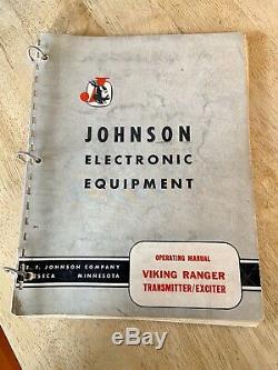 Vintage E. F. Johnson Viking Ranger HAM Radio Transmitter with Original Manual
