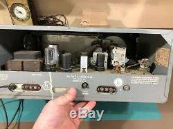 Vintage Hallicrafters Ham tube radio receiver transmitter SX-110 working clean