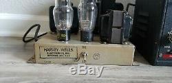 Vintage Harvey-Wells TBS-50C Tube Transmitter With APS-50 Power Supply Ham Radio