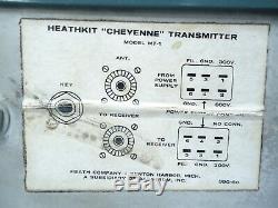 Vintage Heathkit Cheyenne Mt-1 Radio Transmitter Af/rf Band Tuning Nice
