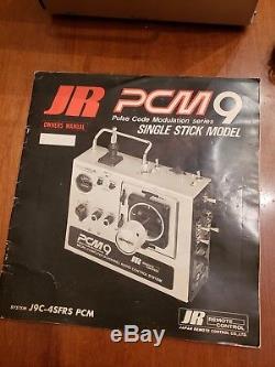 Vintage JR PCM9 SINGLE STICK TRANSMITTER RECEIVER RADIO CONTROL AIRPLANE