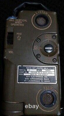 Vintage Military Survival Radio Receiver Transmitter With Service Tag AN/Prc-90-2