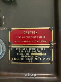 Vintage Motorola Receiver-transmitter-radio RT-209 Military