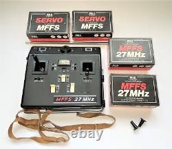 Vintage Piko Elektronik MFFS 27MHz 7 Channel Radio Set Tx Rx Servos Signal FM