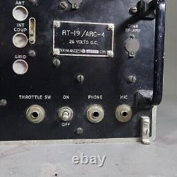 Vintage RT-19/ARC-4 Command Radio Receiver/Transmitter WWII NAVY Aircraft