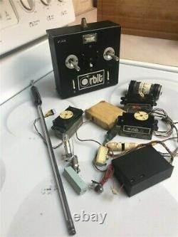 Vintage Radio Control Orbit Transmitter, Receiver and Servos on 27 MHz