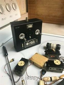 Vintage Radio Control Orbit Transmitter, Receiver and Servos on 27 MHz