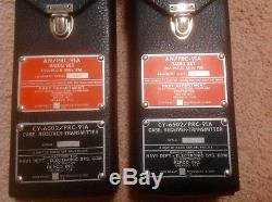 Vintage Repco AN/PRC-91A Receiver-Transmitter Radio Set in leather cases