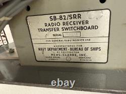 Vintage SB-82/SRR Transmitter Radio Receiver Transfer Switchboard Military Comms