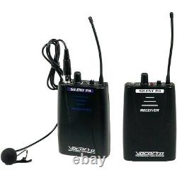 VocoPro SilentPA-PORTABLE 16CH Wireless Audio System Transmitter withReceiver