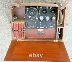 WWI Trenches Wireless Radio Spark Transmitter used w Marconi Receiver 1917 WORKS