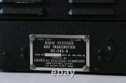 WWII Aircraft Signal Corps G. E. Radio Receiver Transmitter BC-645-A