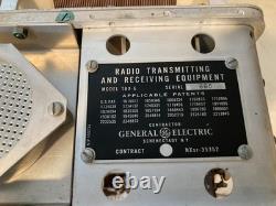 WWII GE TBX-6 Radio Transmitter Receiver CG-43005C US Navy Military Vintage