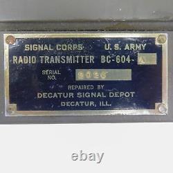 WWII Radio Transmitter BC-604