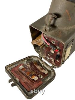 WWII US Army Paratrooper Walkie Talkie Radio Receiver and Transmitter §