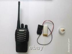 Walkie Talkie + Wireless Bug Receiver Transmitter With Covert Earpiece