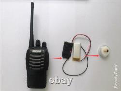 Walkie Talkie + Wireless Bug Receiver Transmitter With Covert Earpiece