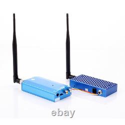 Wireless 1.3G 10W 4CH CCTV FPV Audio Video AV Transmitter & Receiver Antenna Kit