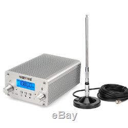 Wireless 15W PLL FM Transmitter Mini Radio Stereo Station Bluetooth+20Receiver