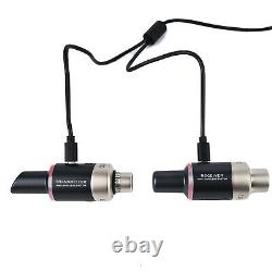 Wireless 5.8GHz Microphone Plug On XLR Rechargeable Transmitter Receiver US