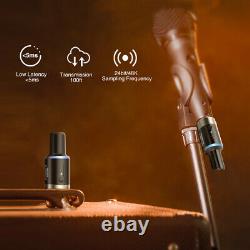 Wireless 5.8GHz Microphone Plug On XLR Rechargeable Transmitter Receiver US