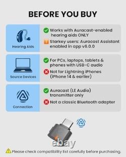 Wireless Audio Transmitter Auracast, Private & Public Modes, Low Latency