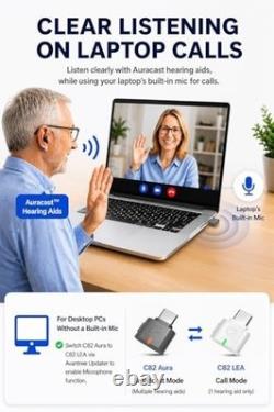 Wireless Audio Transmitter Auracast, Private & Public Modes, Low Latency Wireless Audio Transmitter Auracast, Private & Public Modes, Low Latency