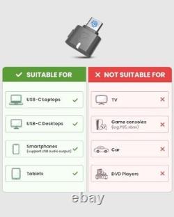 Wireless Audio Transmitter Auracast, Private & Public Modes, Low Latency