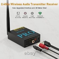 Wireless Audio Transmitter Receiver 2.4Ghz Wireless Adapter Kit for TV to
